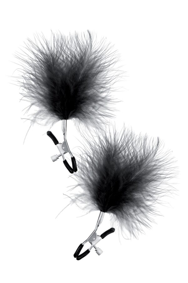 13621-1730387223.jpg Pinces à seins plumeau noir - Sweet Caress