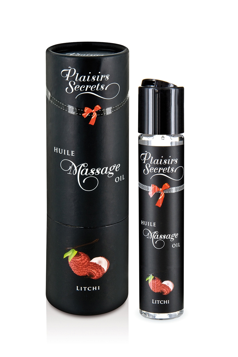 Huile de massage gourmande - Litchi 1 Huile de massage gourmande - Litchi