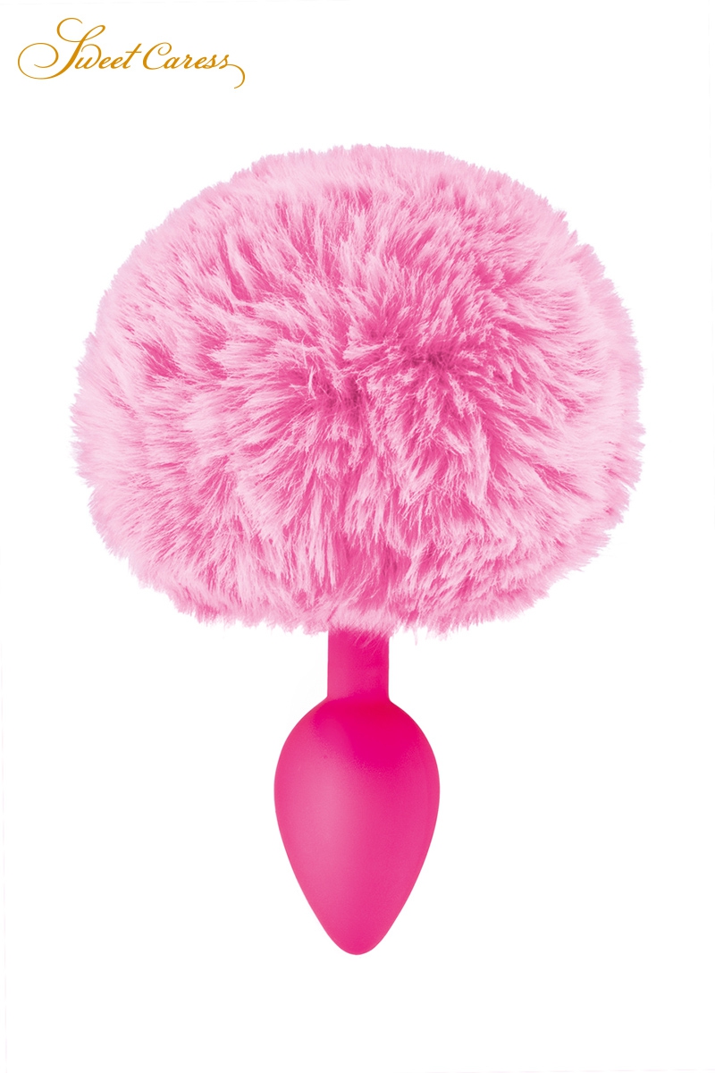 Plug queue de lapin - rose 1 Plug queue de lapin - rose