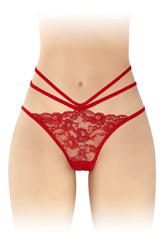Culotte ouverte Nadia - rouge