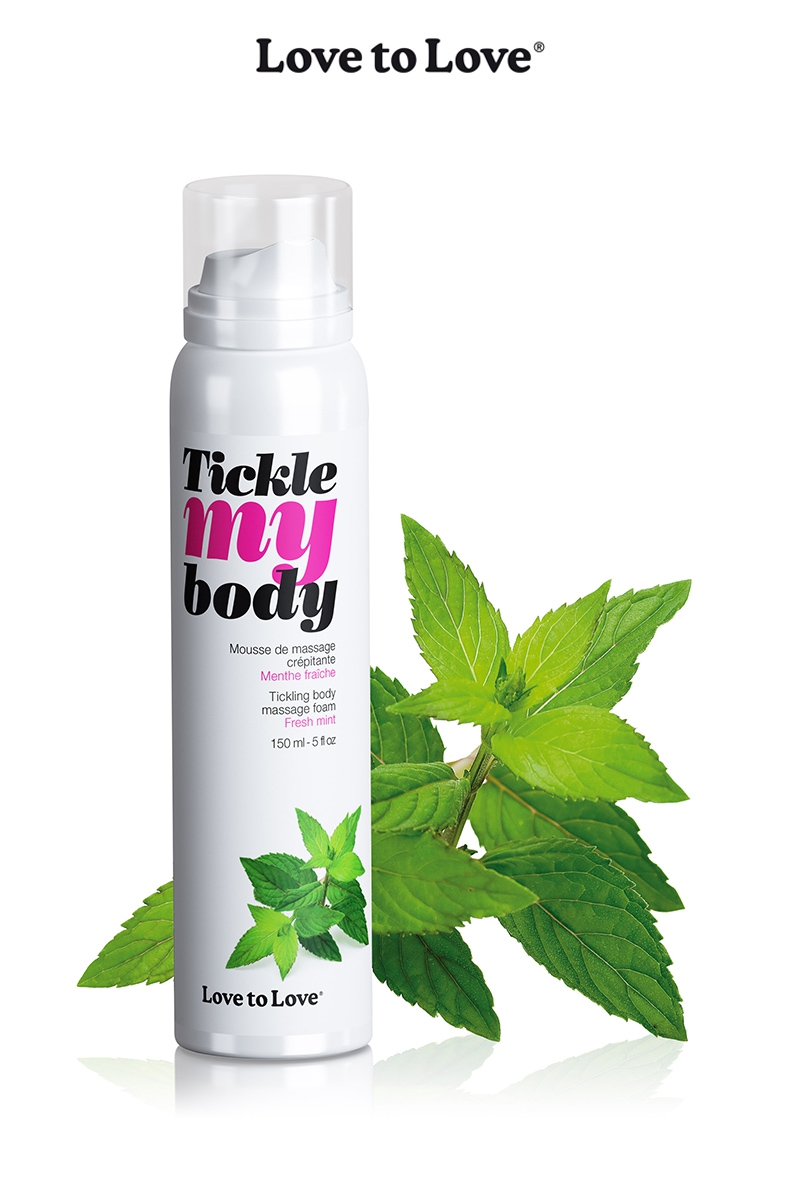 Mousse massage crépitante - menthe 1 Mousse massage crépitante - menthe