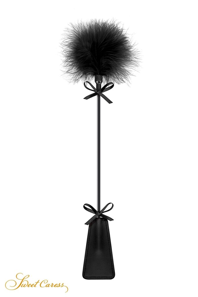 Tapette avec pompon noir - Sweet Caress