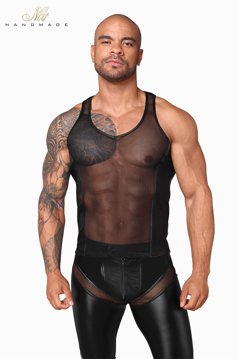 Débardeur filet 3D H057 1 Débardeur filet 3D H057