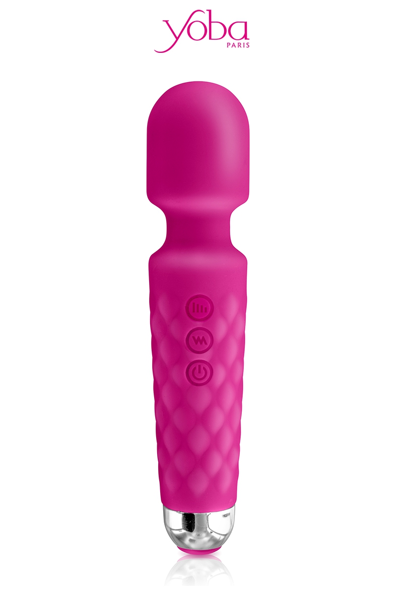 Vibro Love Wand rechargeable rose - Yoba 1 Vibro Love Wand rechargeable rose - Yoba