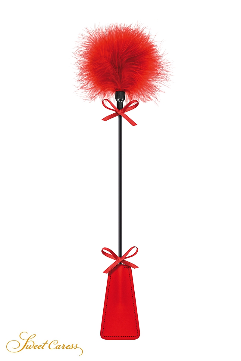 Tapette à pompon rouge - Sweet Caress 1 Tapette à pompon rouge - Sweet Caress
