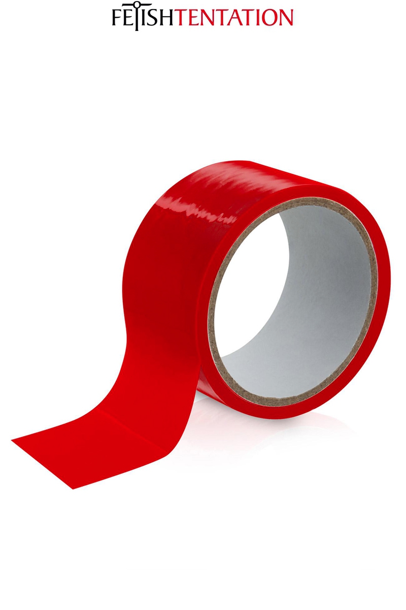 Ruban de soumission rouge 15m - Fétish Tentation 1 Ruban de soumission rouge 15m - Fétish Tentation