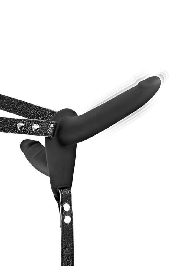 17118-1730389314.jpg Double gode ceinture noir vibrant - Fetish Tentation