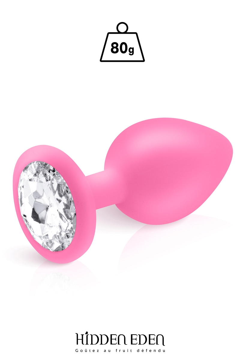 Plug bijou silicone rose L - Hidden Eden 1 Plug bijou silicone rose L - Hidden Eden