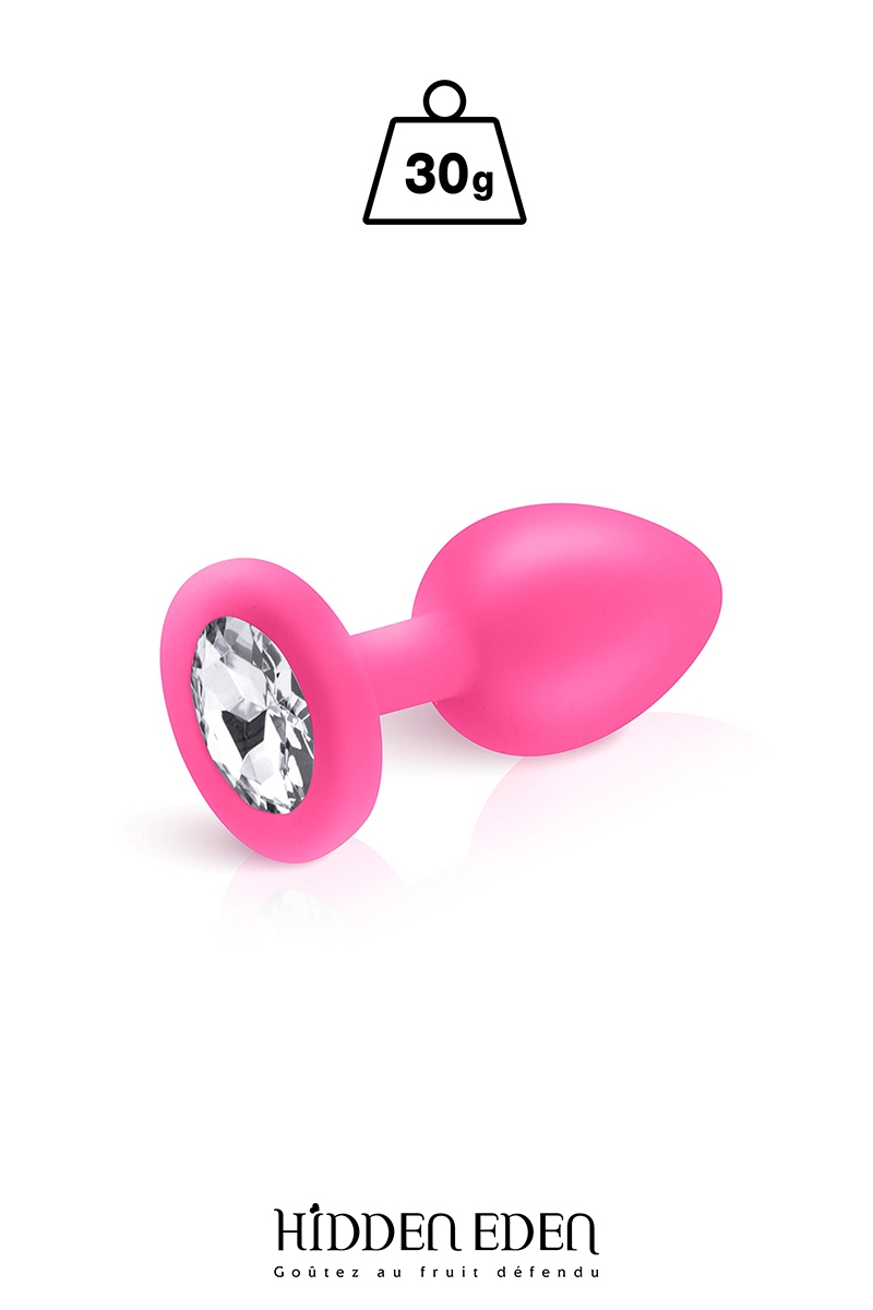 Plug bijou silicone rose S - Hidden Eden 1 Plug bijou silicone rose S - Hidden Eden