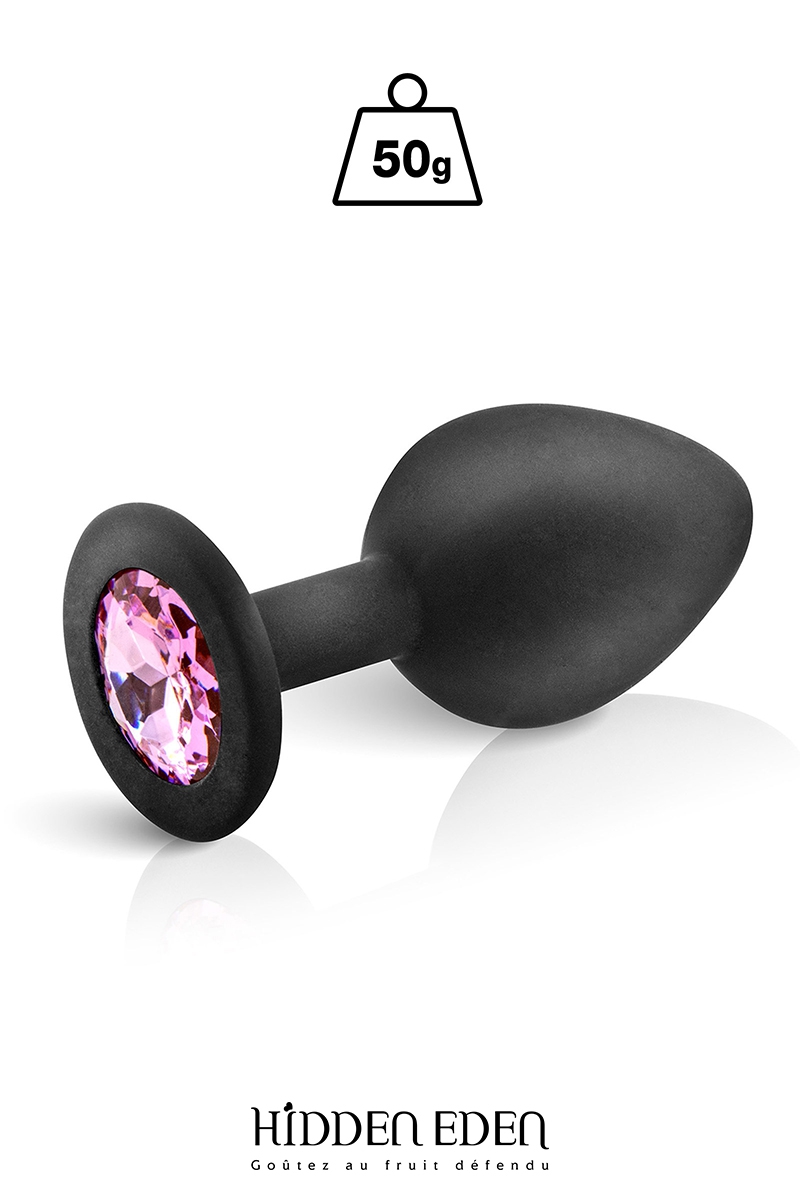 Plug bijou silicone noir M - Hidden Eden 1 Plug bijou silicone noir M - Hidden Eden