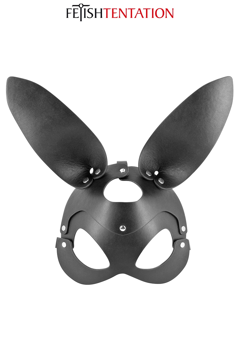 Masque bunny simili cuir réglable - Fetish Tentation 1 Masque bunny simili cuir réglable - Fetish Tentation