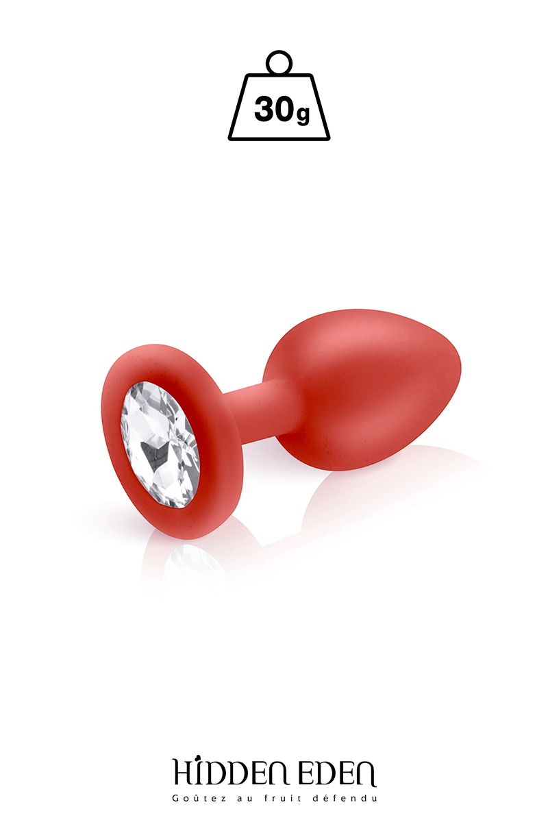 Plug bijou silicone rouge S - Hidden Eden 1 Plug bijou silicone rouge S - Hidden Eden