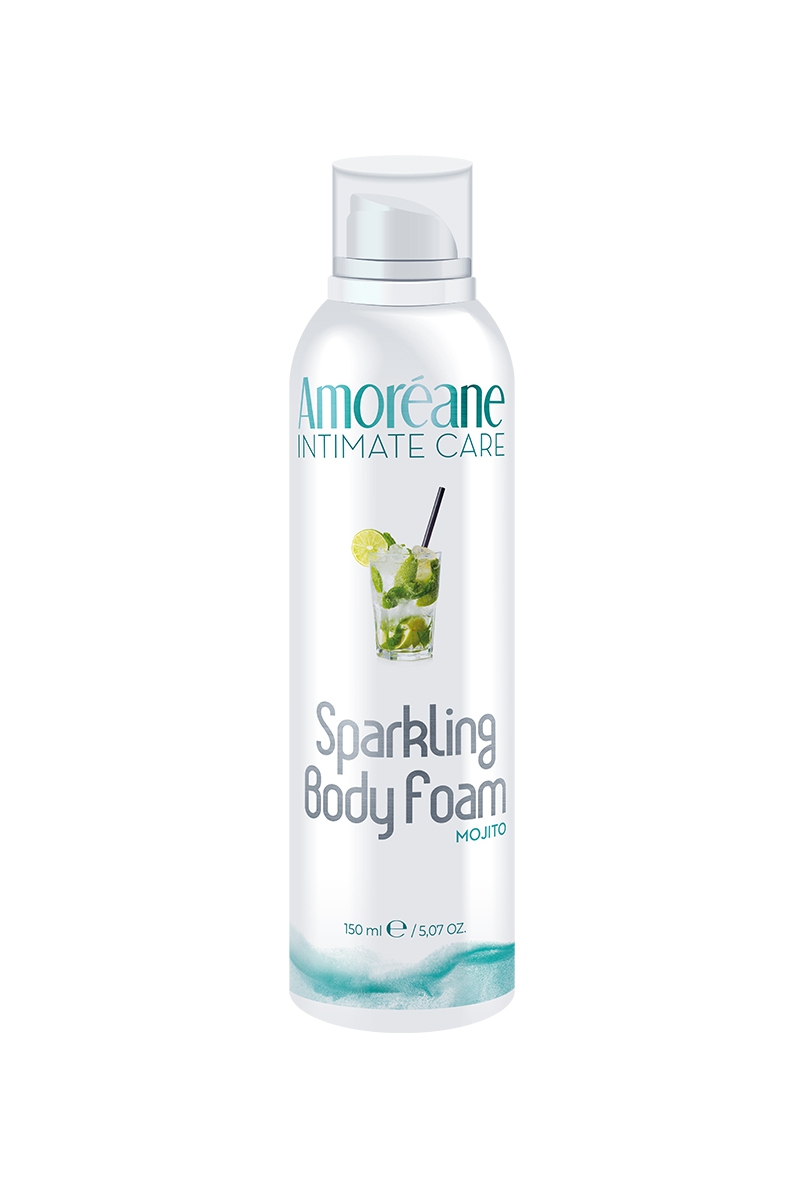 Mousse massage crépitante Mojito Menthe - Amoréane 1 Mousse massage crépitante Mojito Menthe - Amoréane