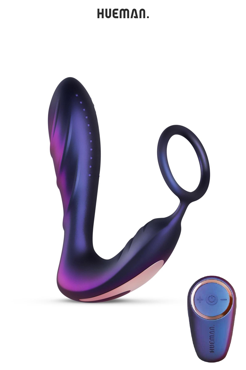 Plug vibrant et cockring Black Hole - Hueman 1 Plug vibrant et cockring Black Hole - Hueman