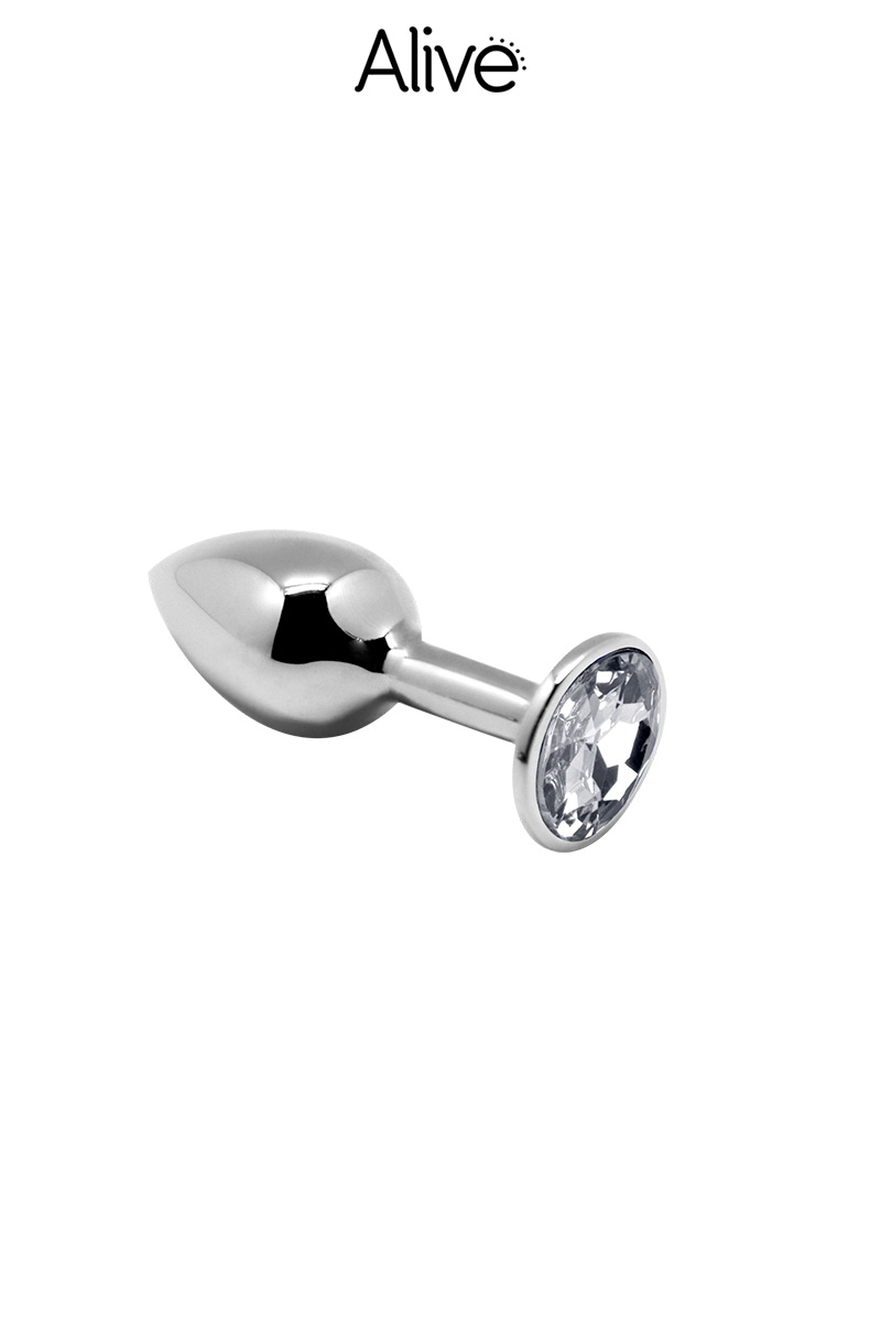 Plug métal bijou transparent S - Alive 1 Plug métal bijou transparent S - Alive