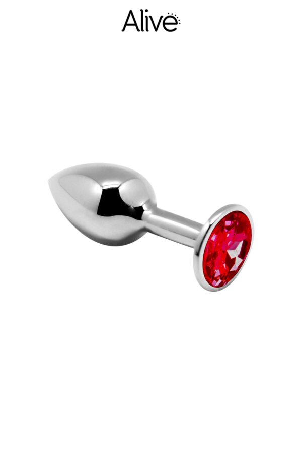 19157-1730396708.jpg Plug métal bijou rouge M - Alive