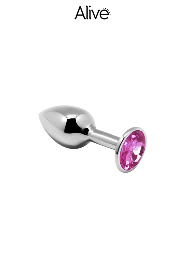 19165-1730396689.jpg Plug métal bijou rose S - Alive