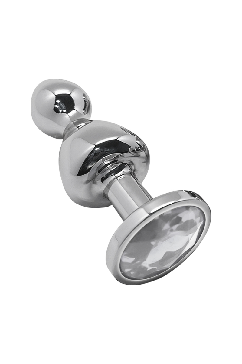 Plug bijou Lollypop transparent M - Wooomy 1 Plug bijou Lollypop transparent M - Wooomy