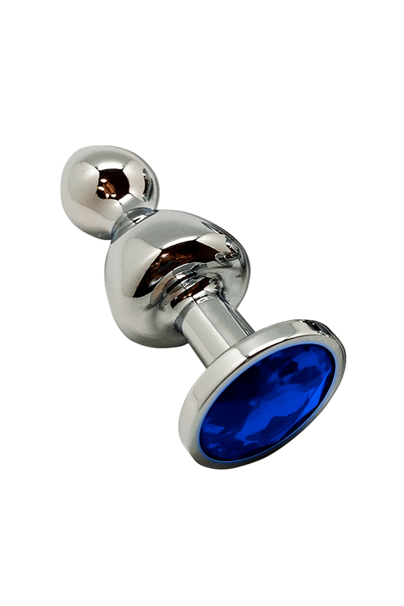 Plug bijou Lollypop bleu S - Wooomy 1 Plug bijou Lollypop bleu S - Wooomy