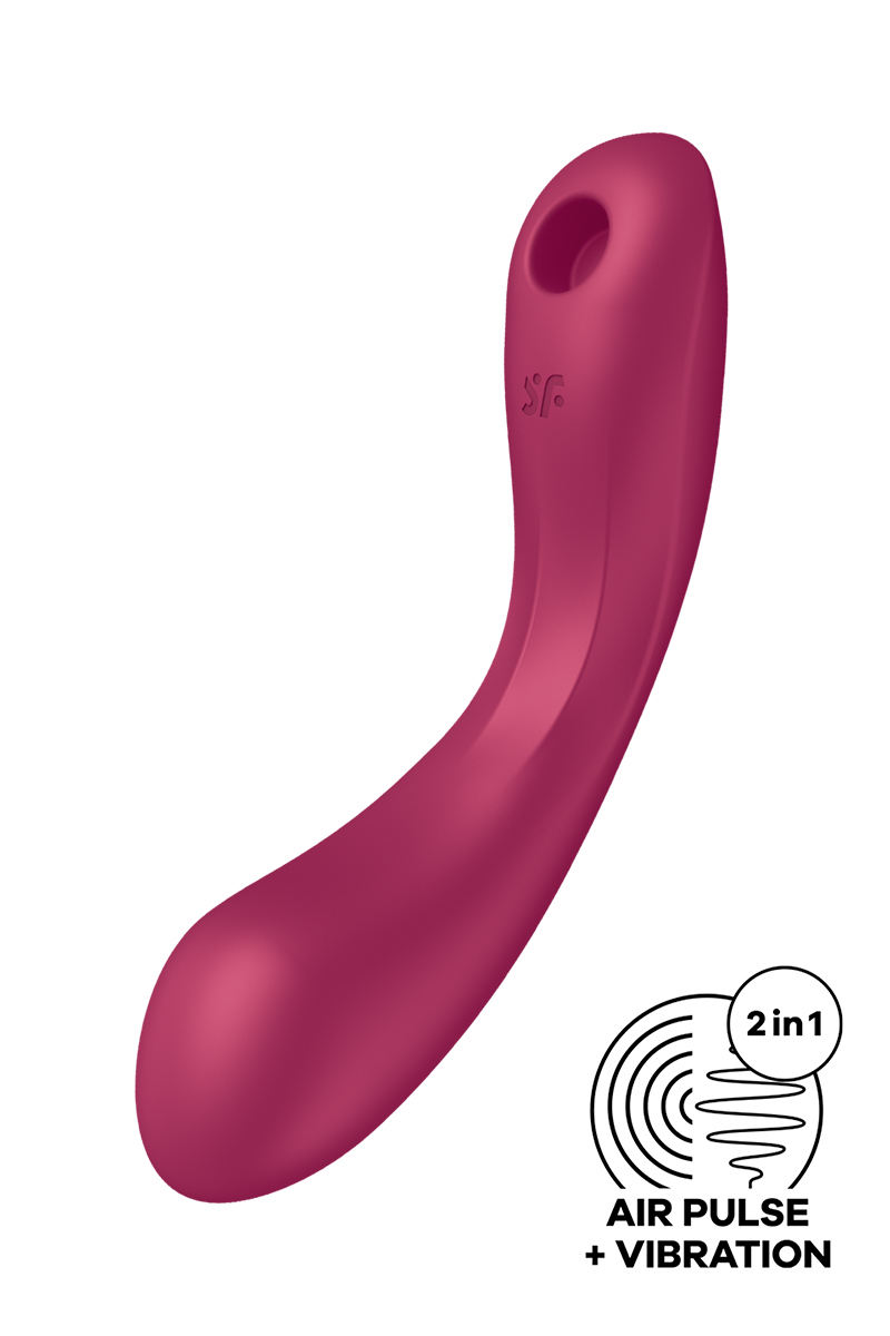 Stimulateur Curvy Trinity 1 bordeaux - Satisfyer 1 Stimulateur Curvy Trinity 1 bordeaux - Satisfyer