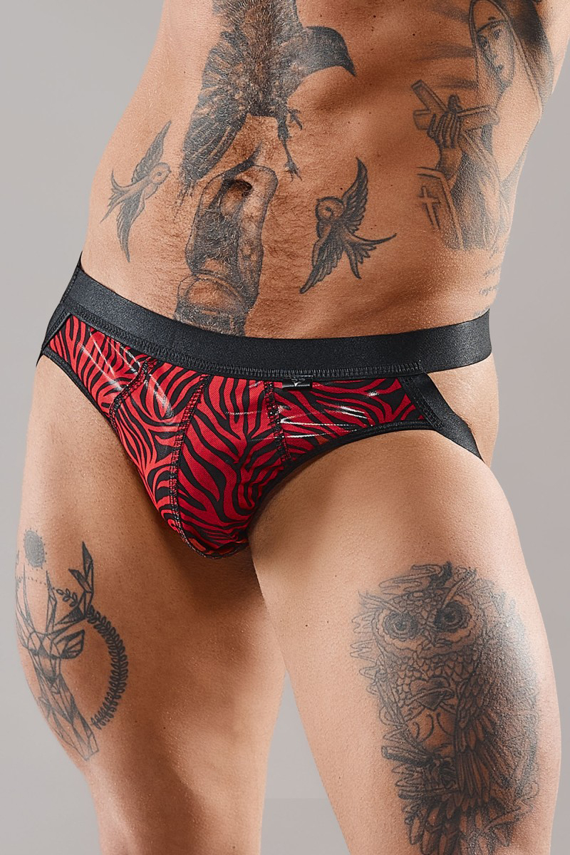 Jockstrap en tulle zébré - Regnes 1 Jockstrap en tulle zébré - Regnes