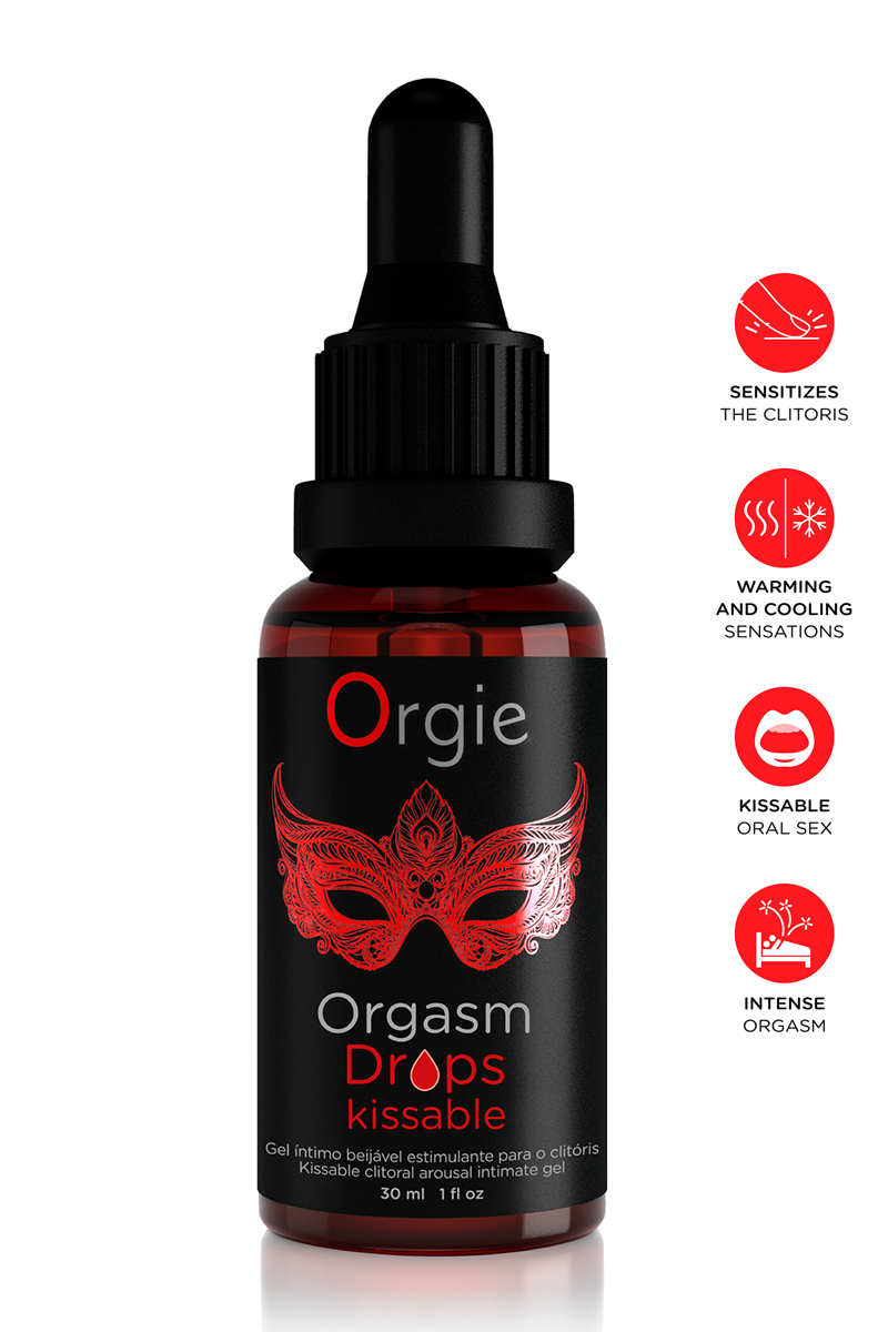 Gel d'excitation du Clitoris Orgasm Drops Kissable 1 Gel d'excitation du Clitoris Orgasm Drops Kissable