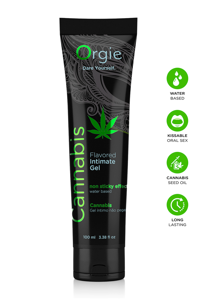 Lubrifiant eau Lube Tube Cannabis 100ml 1 Lubrifiant eau Lube Tube Cannabis 100ml