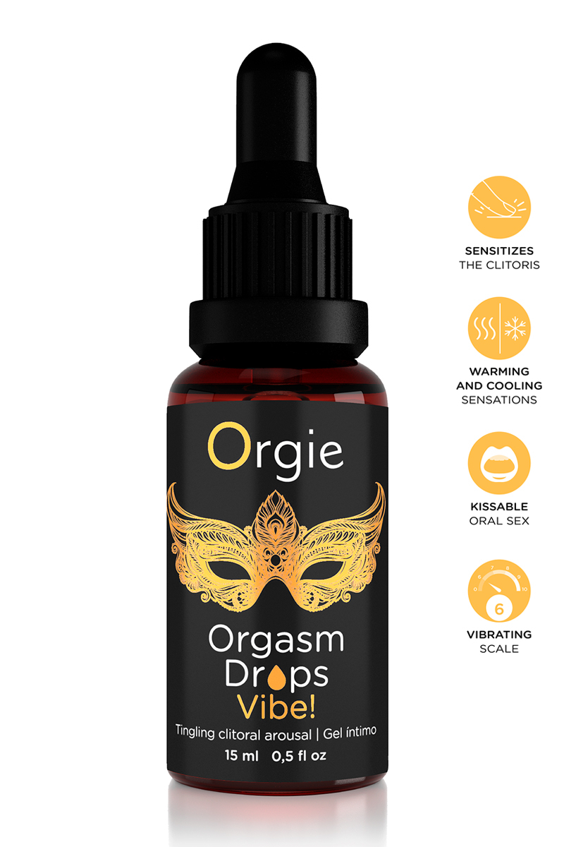 Gel d'excitation du Clitoris Orgasm Drops Vibe 15ml 1 Gel d'excitation du Clitoris Orgasm Drops Vibe 15ml