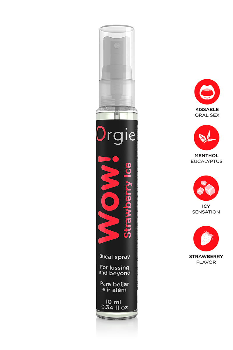 Spray buccal excitant Wow menthol fraise glaçé 1 Spray buccal excitant Wow menthol fraise glaçé