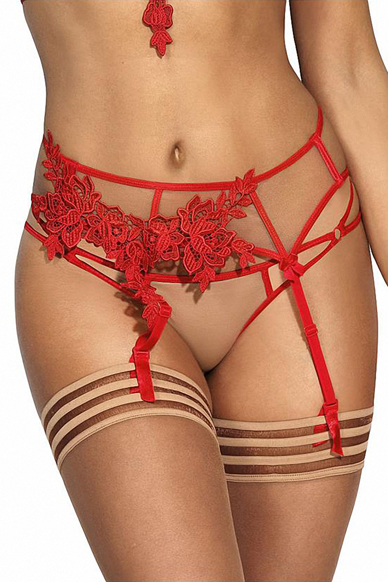Porte-jarretelles rouge V-8862 - Axami 1 Porte-jarretelles rouge V-8862 - Axami