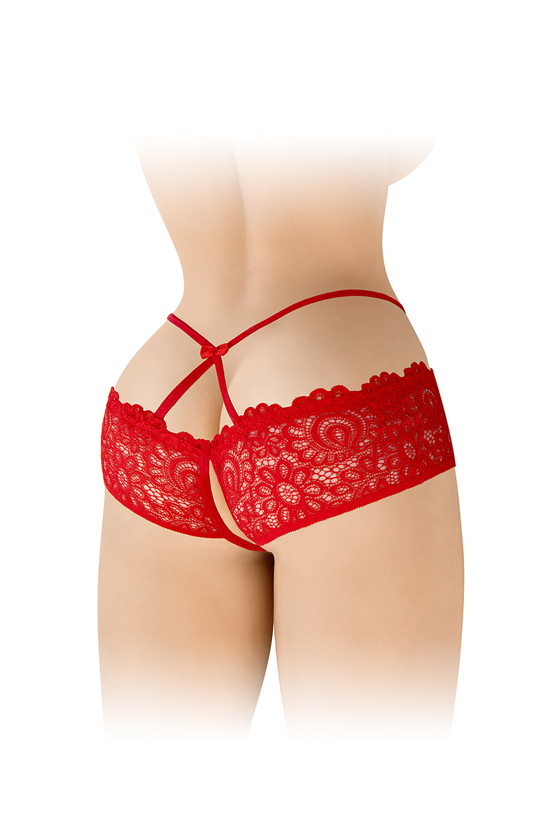 Culotte ouverte rouge Celia - Fashion Secret 1 Culotte ouverte rouge Celia - Fashion Secret