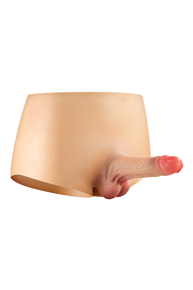 Culotte avec gode réaliste plein 1 Culotte avec gode réaliste plein