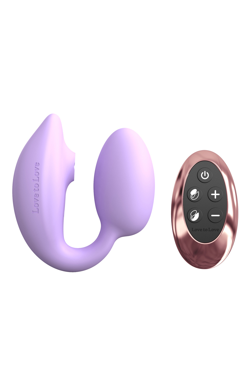 Double stimulateur Wonderlover mauve - Love to Love 1 Double stimulateur Wonderlover mauve - Love to Love
