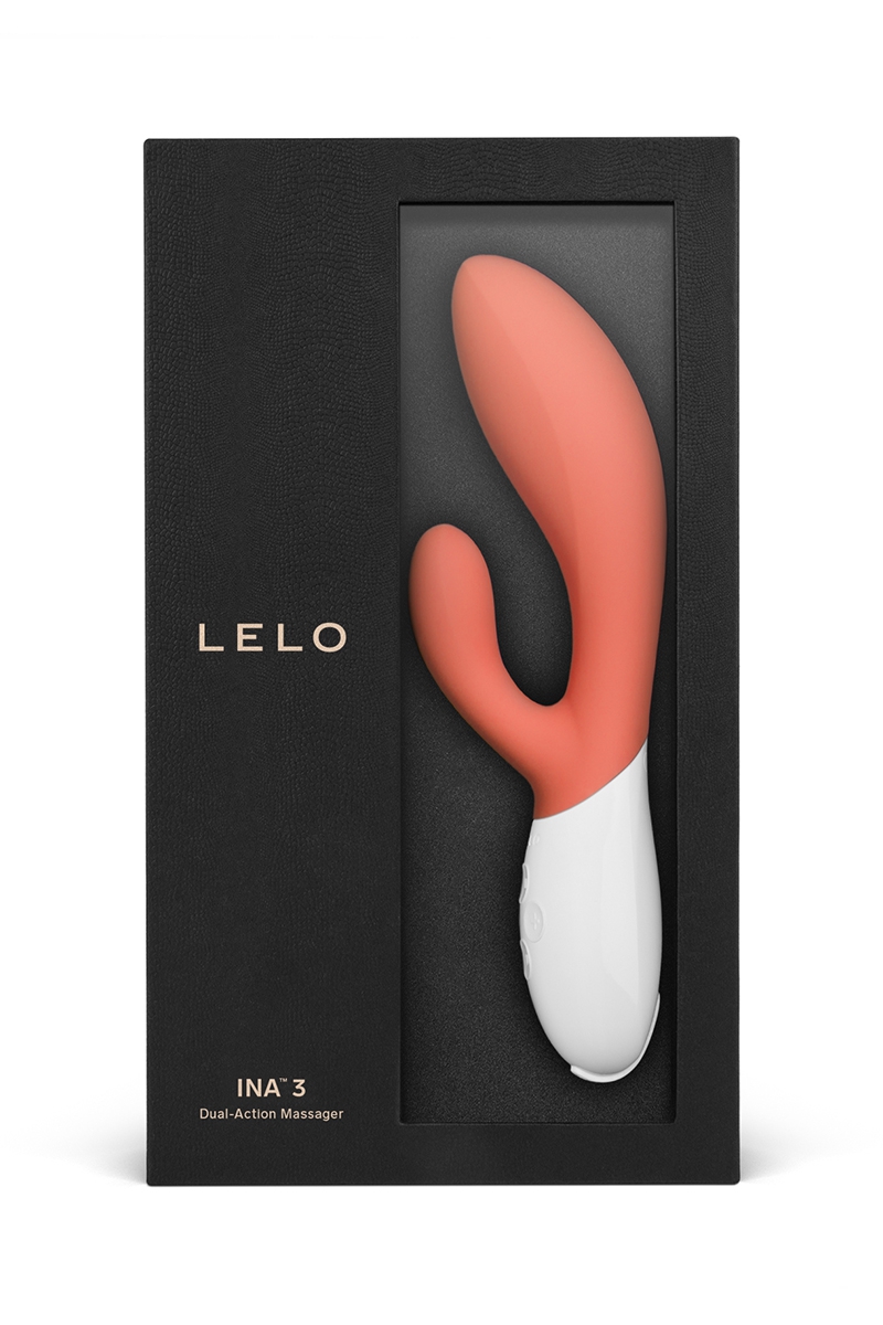 Vibro Rabbit Ina 3 Coral Red - Lelo 2 Vibro Rabbit Ina 3 Coral Red - Lelo – Image 2