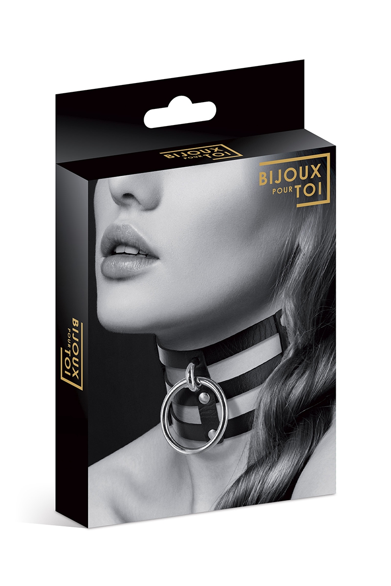 Collier Fetish large avec anneau - Bijoux pour Toi 2 Collier Fetish large avec anneau - Bijoux pour Toi – Image 2