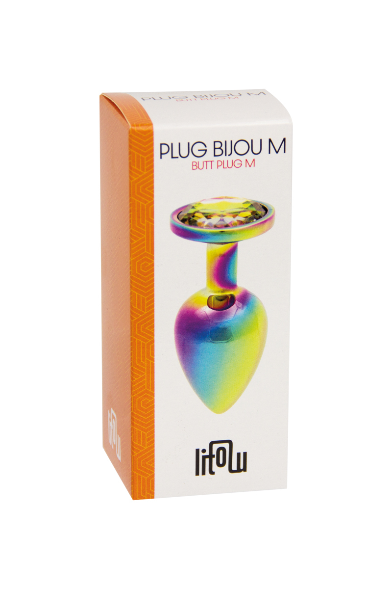 Plug bijou arc-en-ciel M - Litolu 2 Plug bijou arc-en-ciel M - Litolu – Image 2