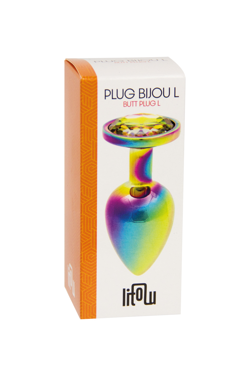 Plug bijou arc-en-ciel L - Litolu 2 Plug bijou arc-en-ciel L - Litolu – Image 2