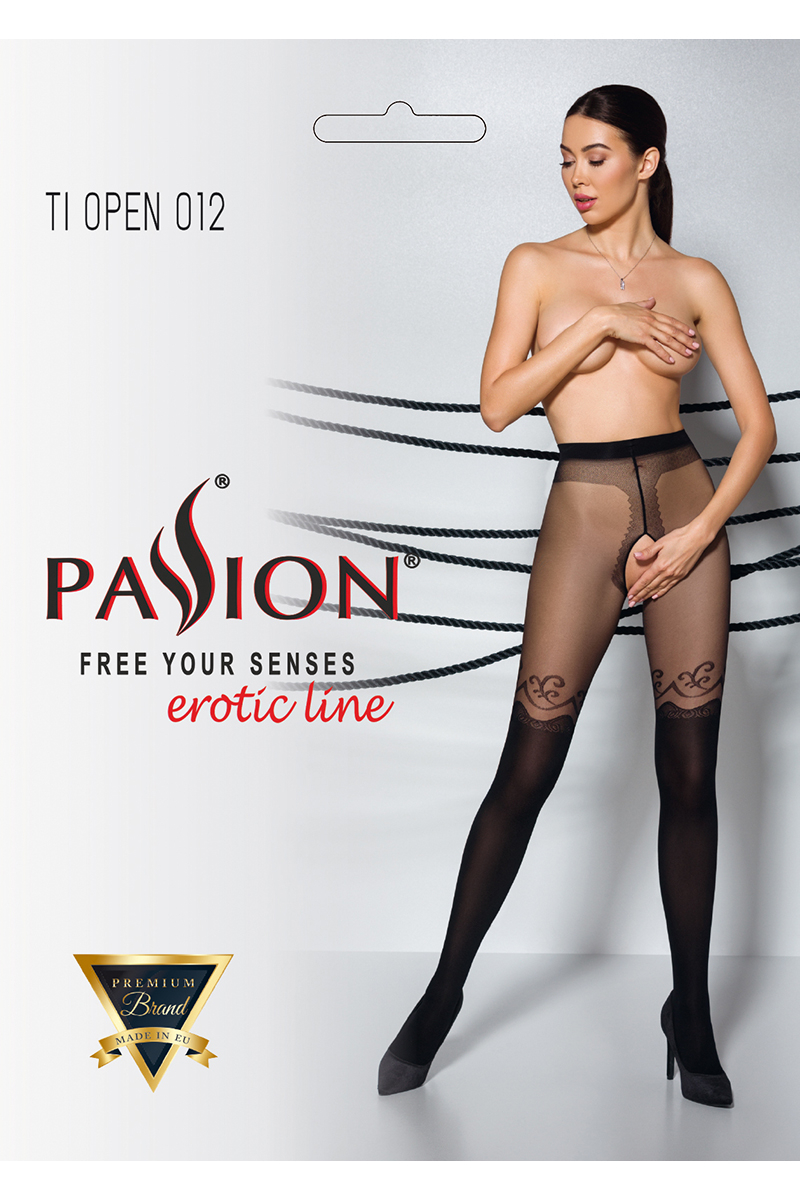 Collants ouverts TI012 20/40 deniers - noir 2 Collants ouverts TI012 20/40 deniers - noir – Image 2