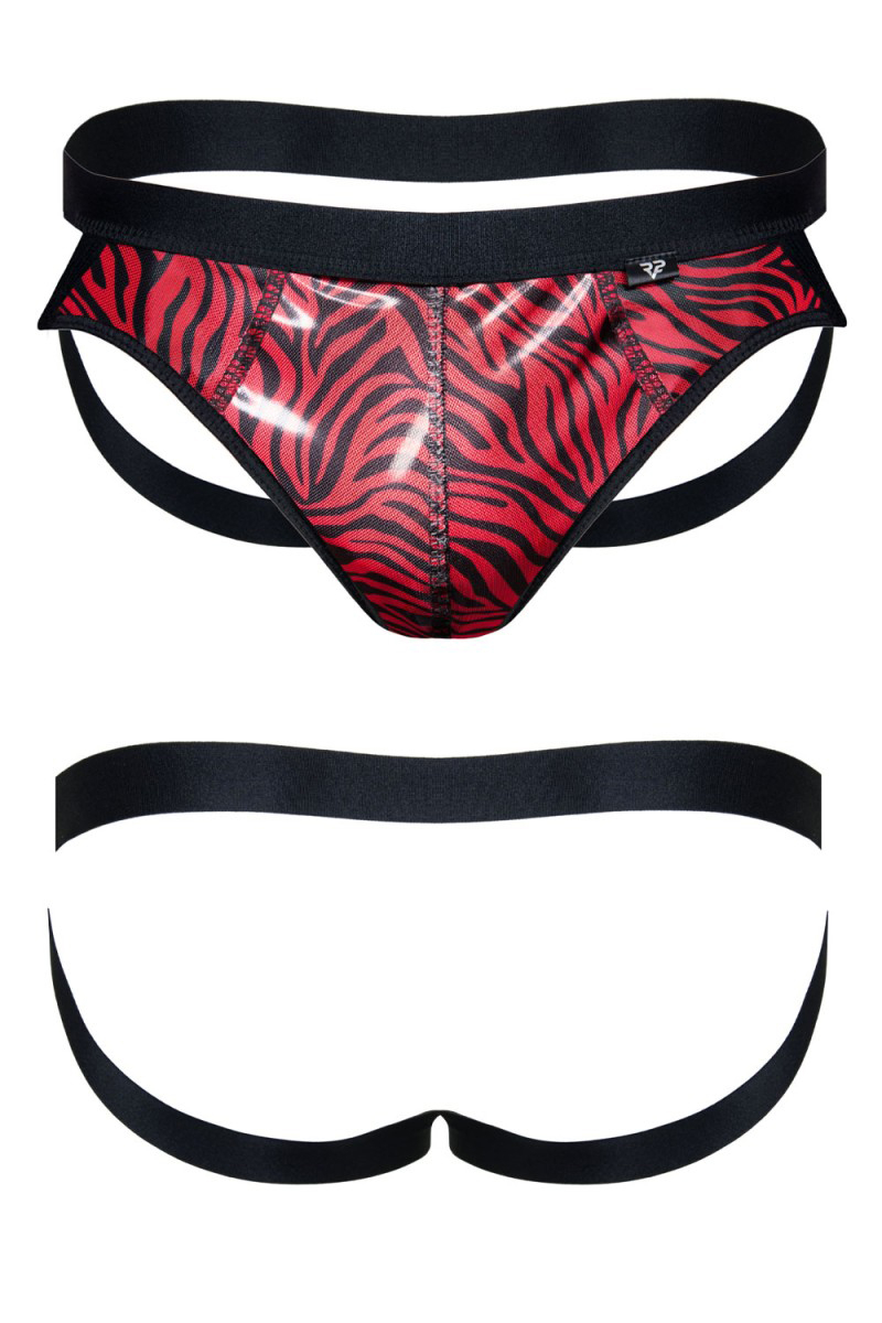 Jockstrap en tulle zébré - Regnes 2 Jockstrap en tulle zébré - Regnes – Image 2