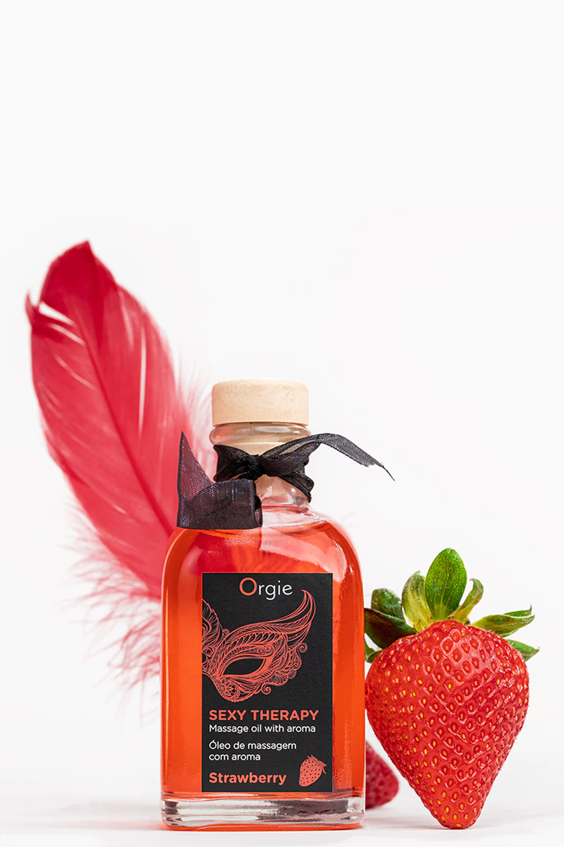 Huile de massage embrassable Sexy Therapy fraise 2 Huile de massage embrassable Sexy Therapy fraise – Image 2