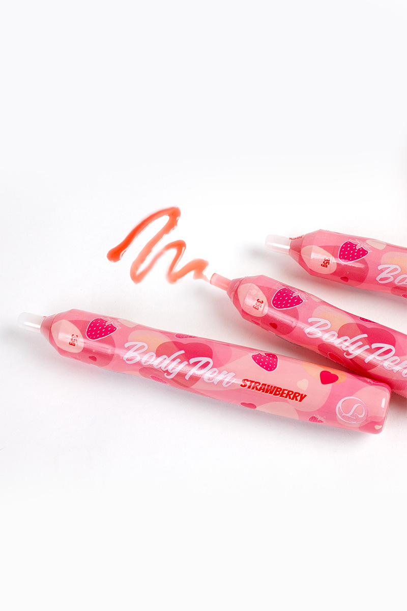 Stylo comestible Fraise 2 Stylo comestible Fraise – Image 2