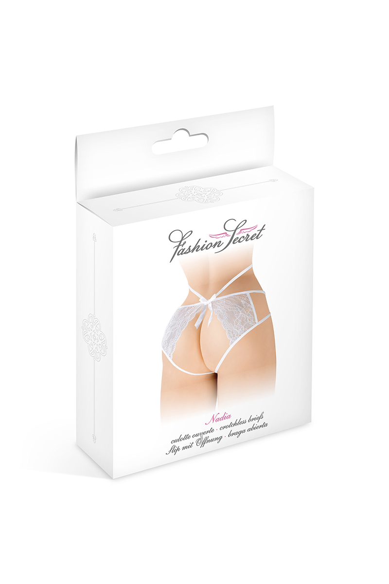 Culotte ouverte Nadia - blanc 2 Culotte ouverte Nadia - blanc – Image 2