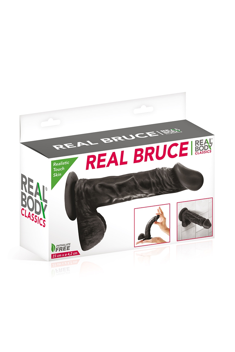 Gode réaliste 23 cm - Real Bruce Noir 2 Gode réaliste 23 cm - Real Bruce Noir – Image 2