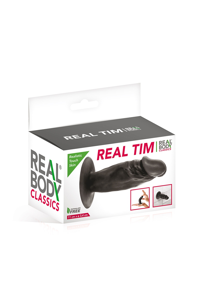 Plug anal réaliste noir 11 cm - Real Tim 2 Plug anal réaliste noir 11 cm - Real Tim – Image 2