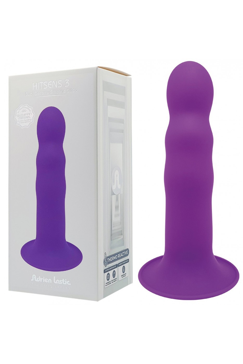Gode double densité Hitsens 3 - 18 x 4,3 cm 2 Gode double densité Hitsens 3 - 18 x 4,3 cm – Image 2