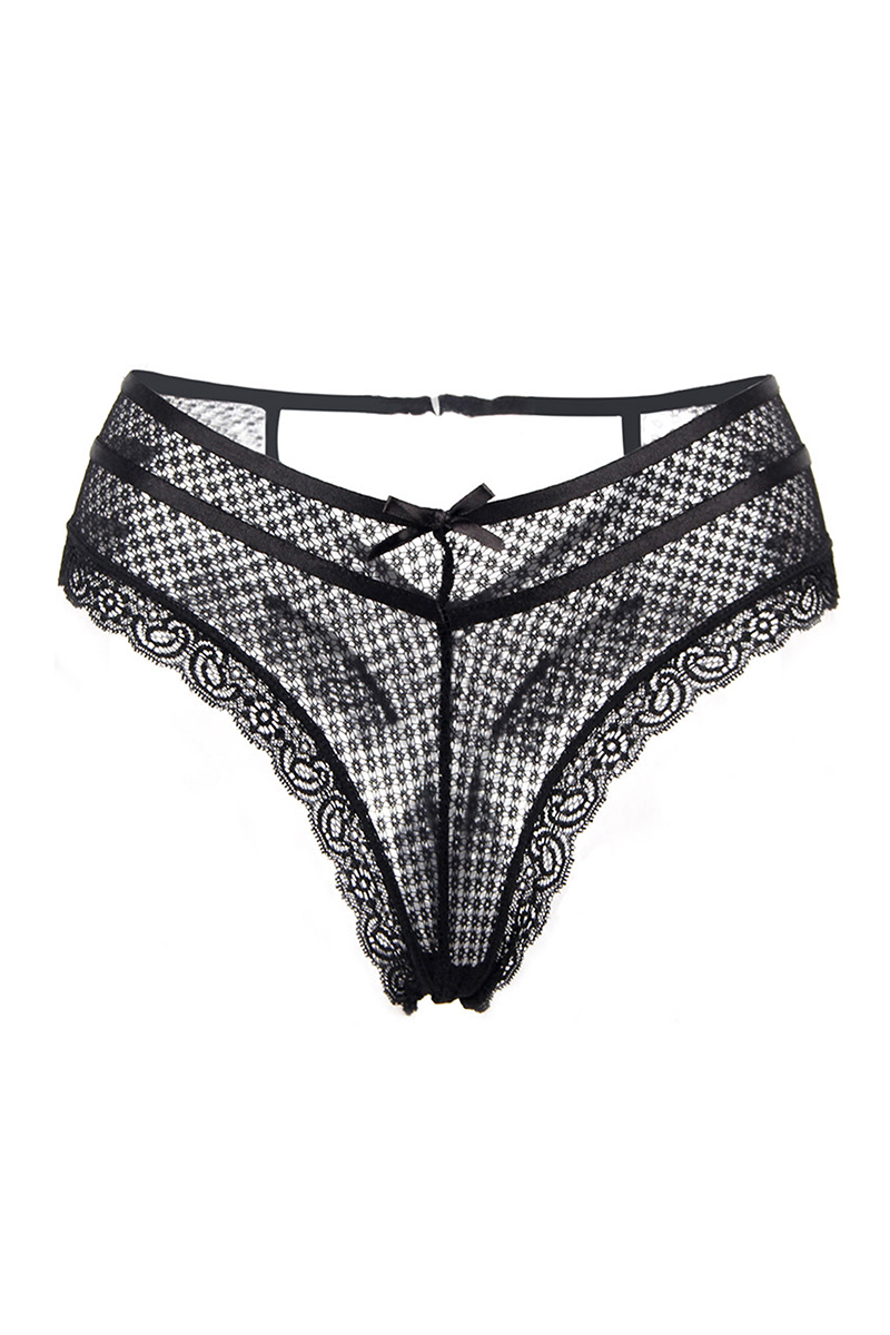 Tanga noir dentelle - Paris Hollywood 2 Tanga noir dentelle - Paris Hollywood – Image 2