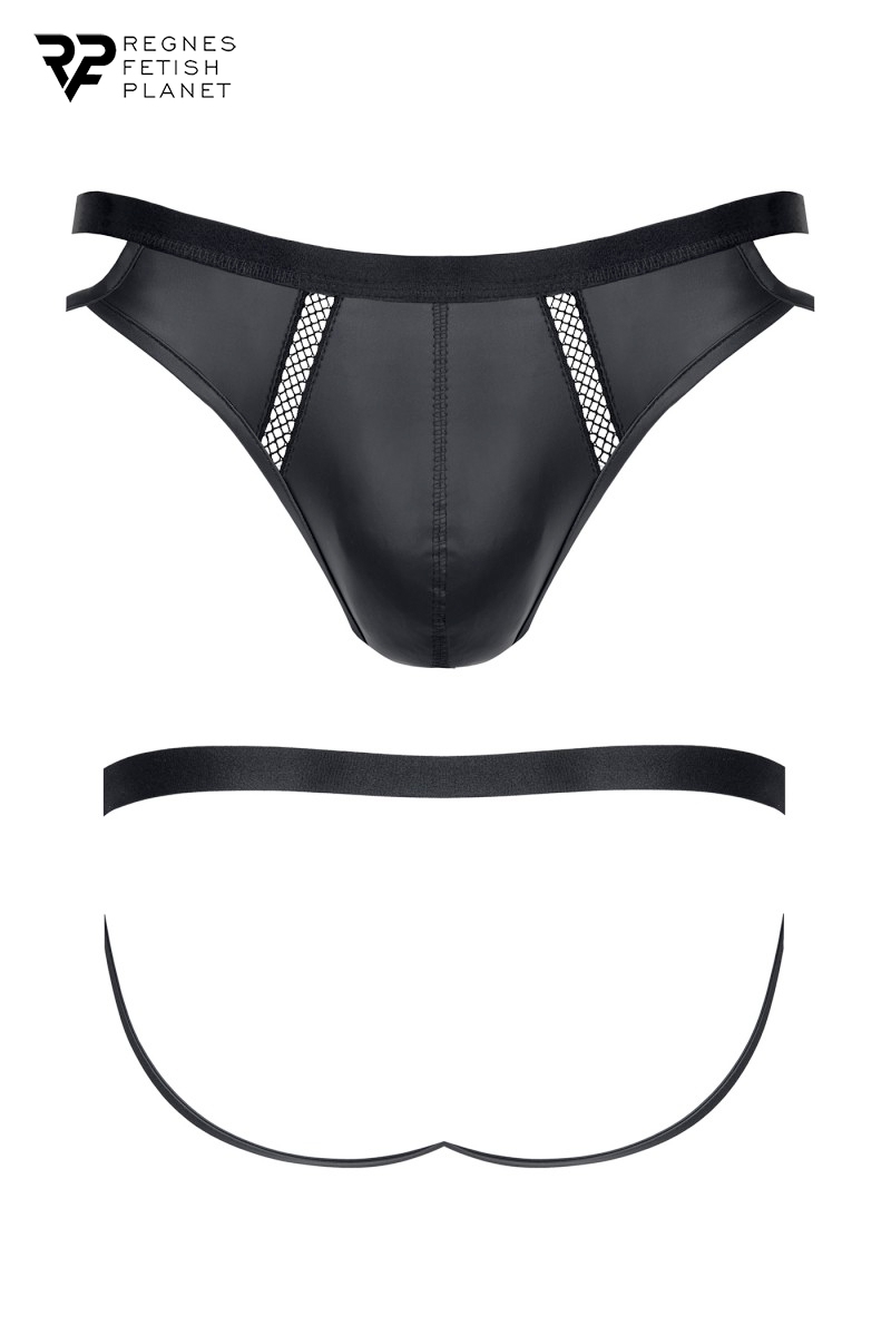 Jock strap noir wetlook - Regnes 2 Jock strap noir wetlook - Regnes – Image 2