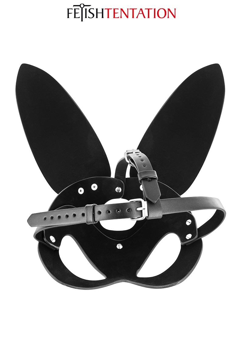 Masque bunny simili cuir réglable - Fetish Tentation 2 Masque bunny simili cuir réglable - Fetish Tentation – Image 2