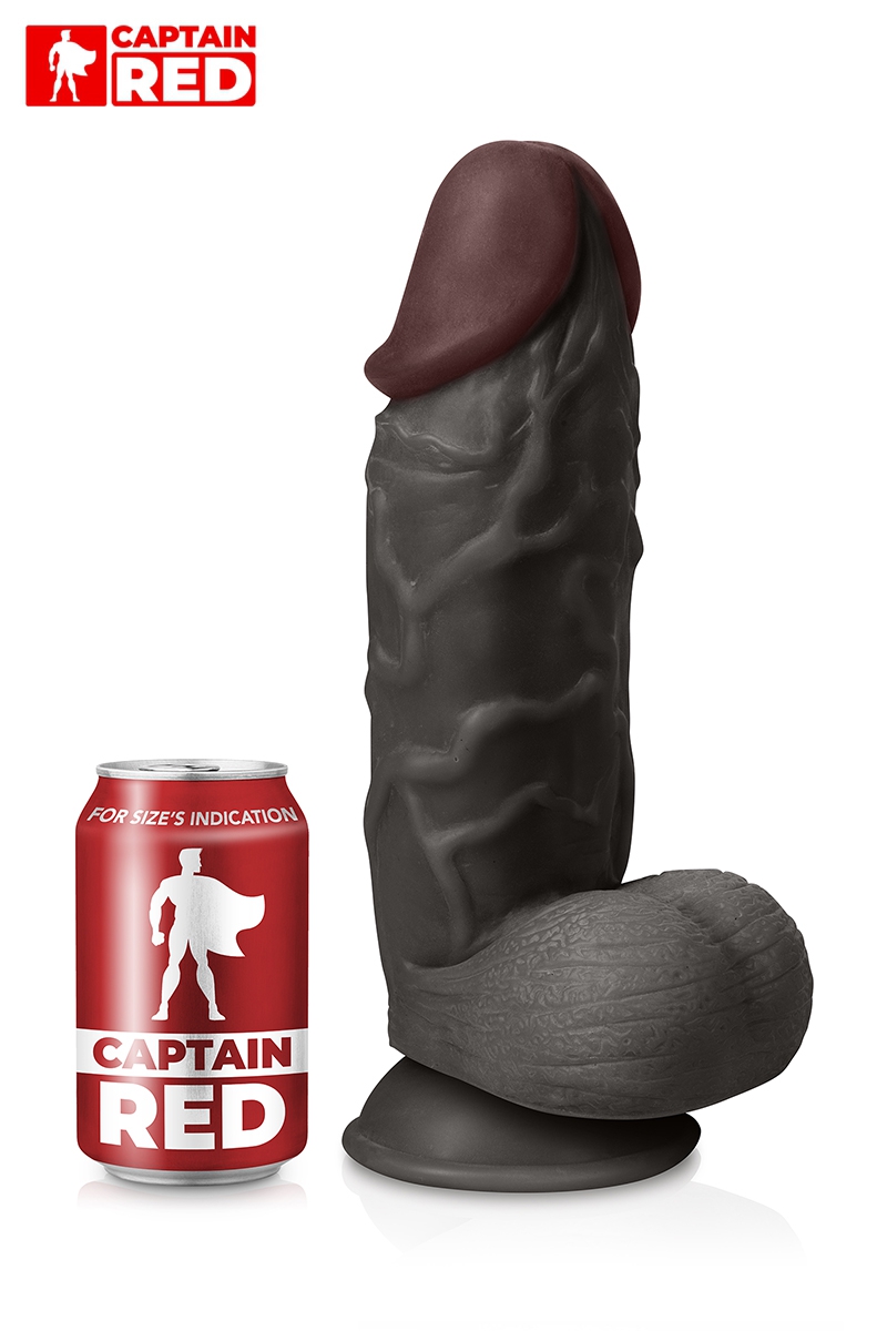 Gode XXL The Strong Black 26 x 6,5 cm - Captain Red 2 Gode XXL The Strong Black 26 x 6,5 cm - Captain Red – Image 2