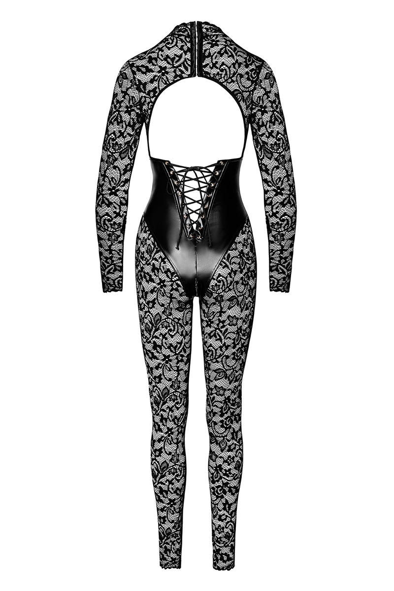 Combinaison corset Enigma F299 dentelle et wetlook 3 Combinaison corset Enigma F299 dentelle et wetlook – Image 3